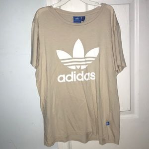 tan adidas shirt
